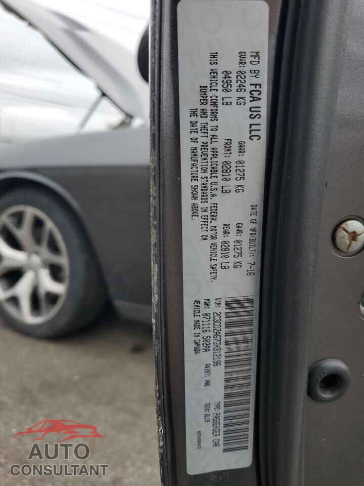 DODGE CHALLENGER 2016 - 2C3CDZAG7GH312196