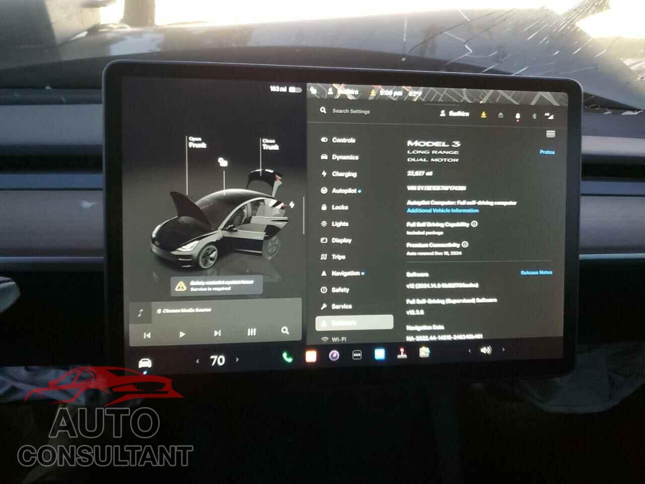 TESLA MODEL 3 2022 - 5YJ3E1EB7NF174381