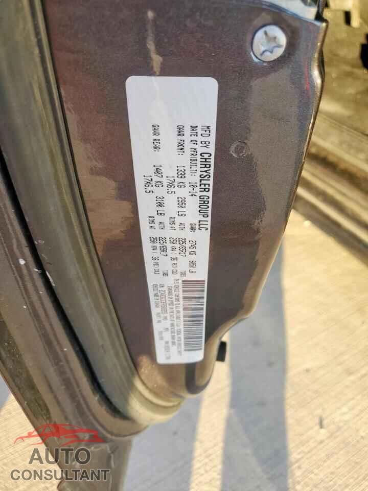 DODGE CARAVAN 2015 - 2C4RDGCG3FR569355