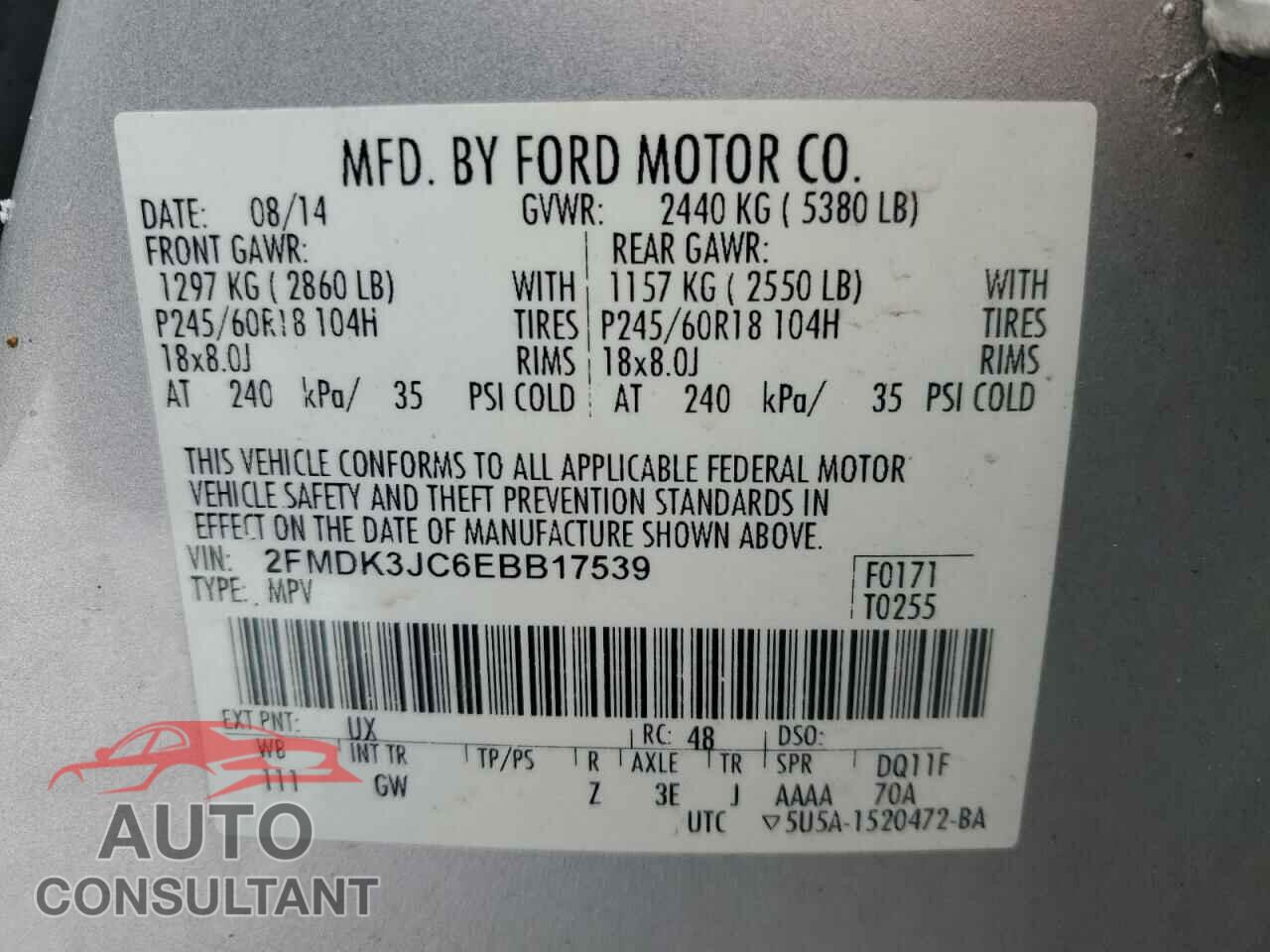 FORD EDGE 2014 - 2FMDK3JC6EBB17539