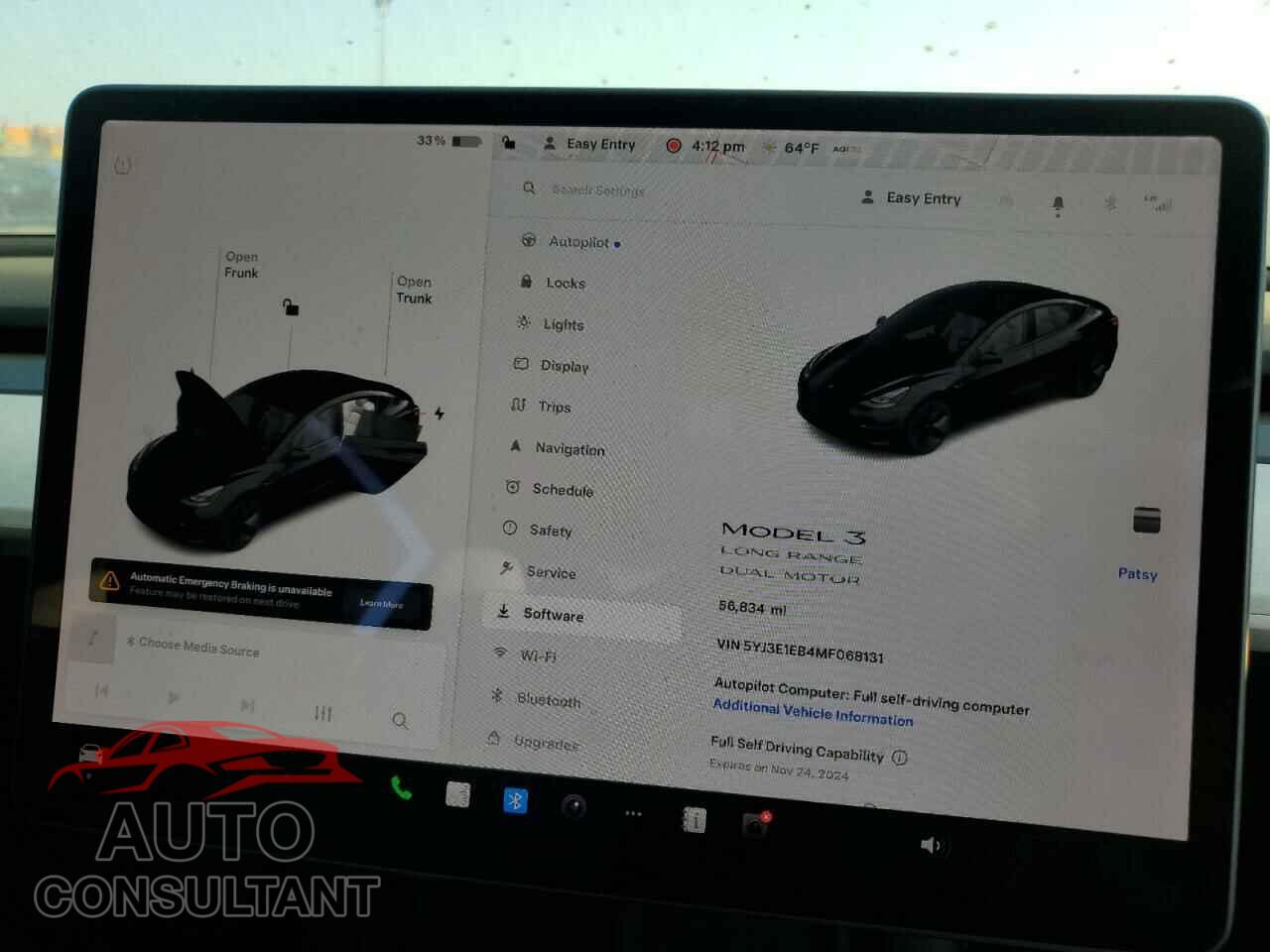 TESLA MODEL 3 2021 - 5YJ3E1EB4MF068131