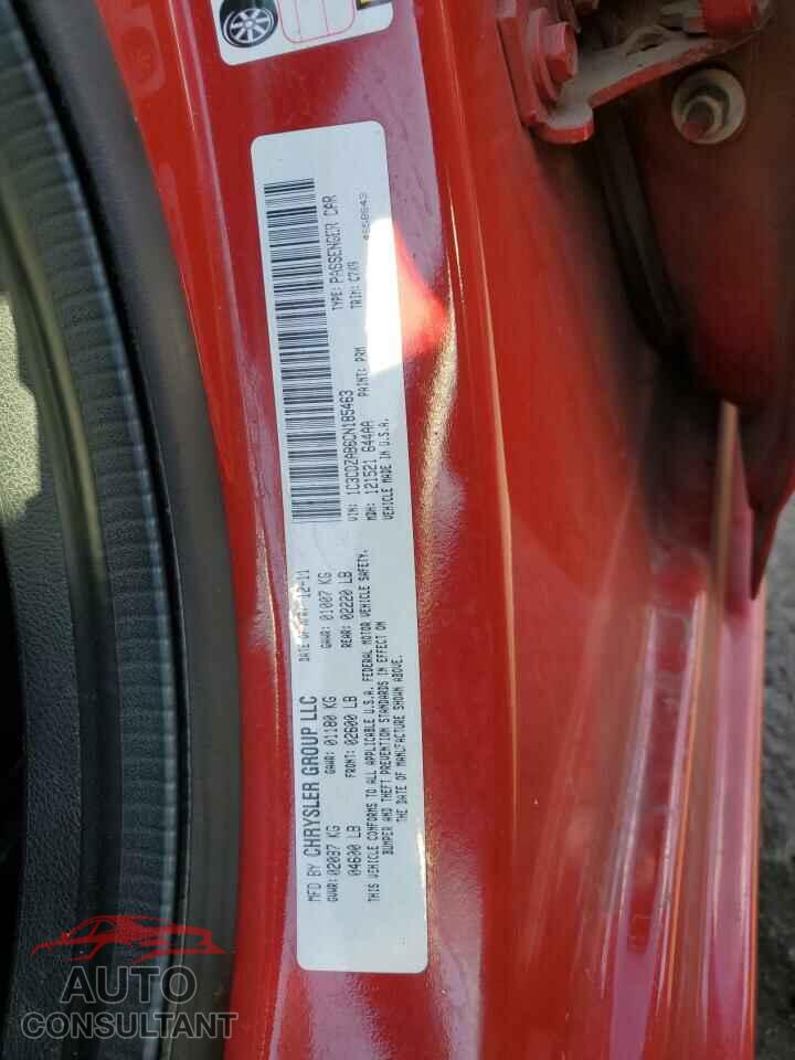 DODGE AVENGER 2012 - 1C3CDZAB6CN185463