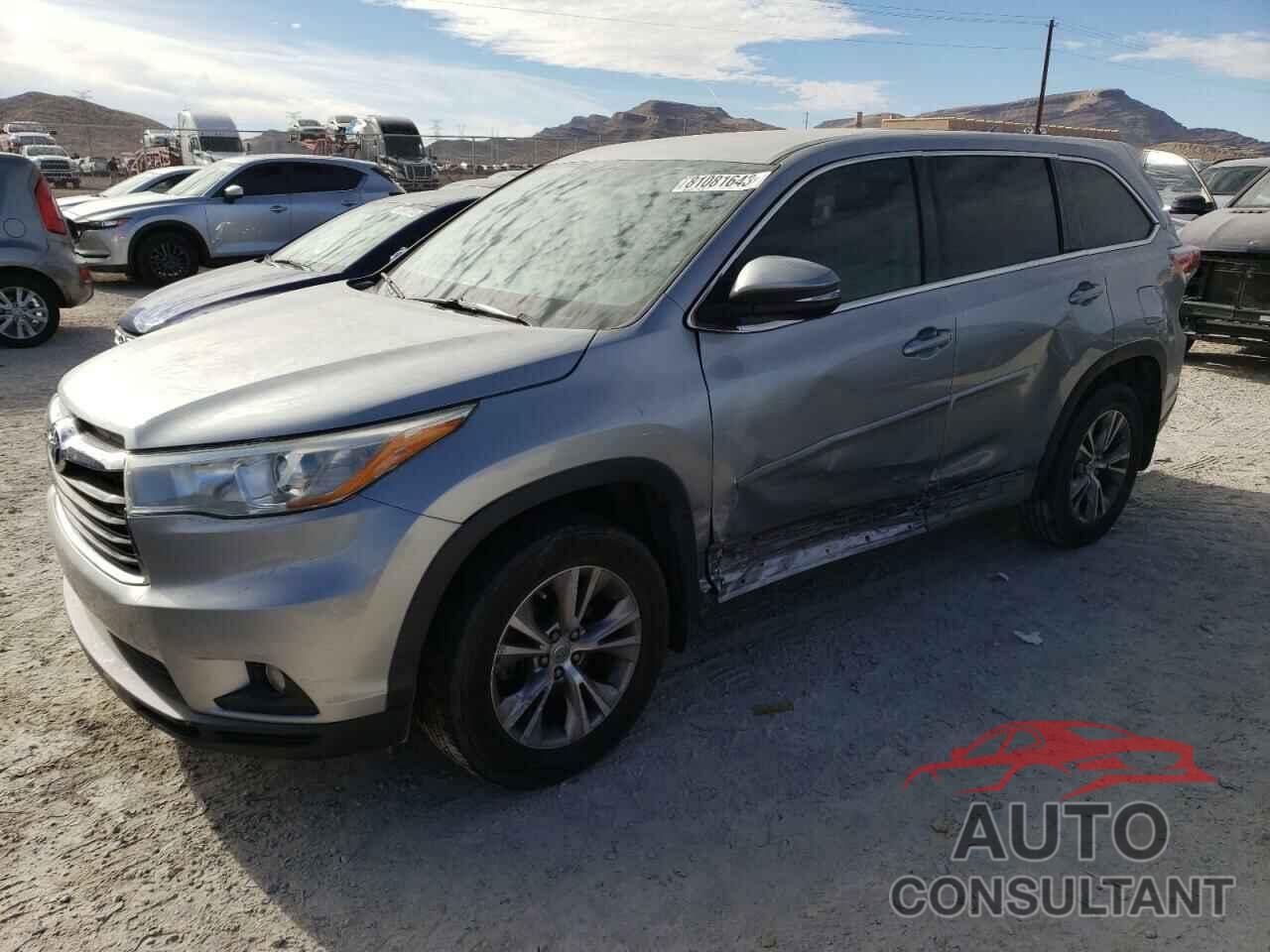 TOYOTA HIGHLANDER 2015 - 5TDZKRFH6FS079621