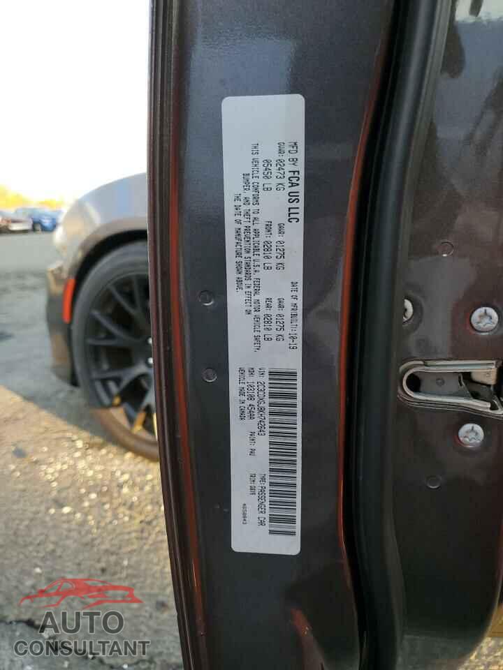 DODGE CHARGER 2019 - 2C3CDXGJ8KH742643