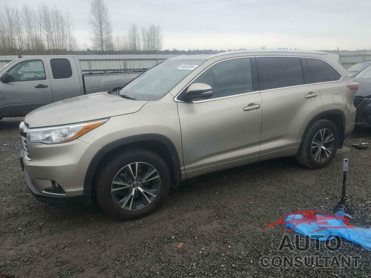 TOYOTA HIGHLANDER 2016 - 5TDJKRFHXGS290206