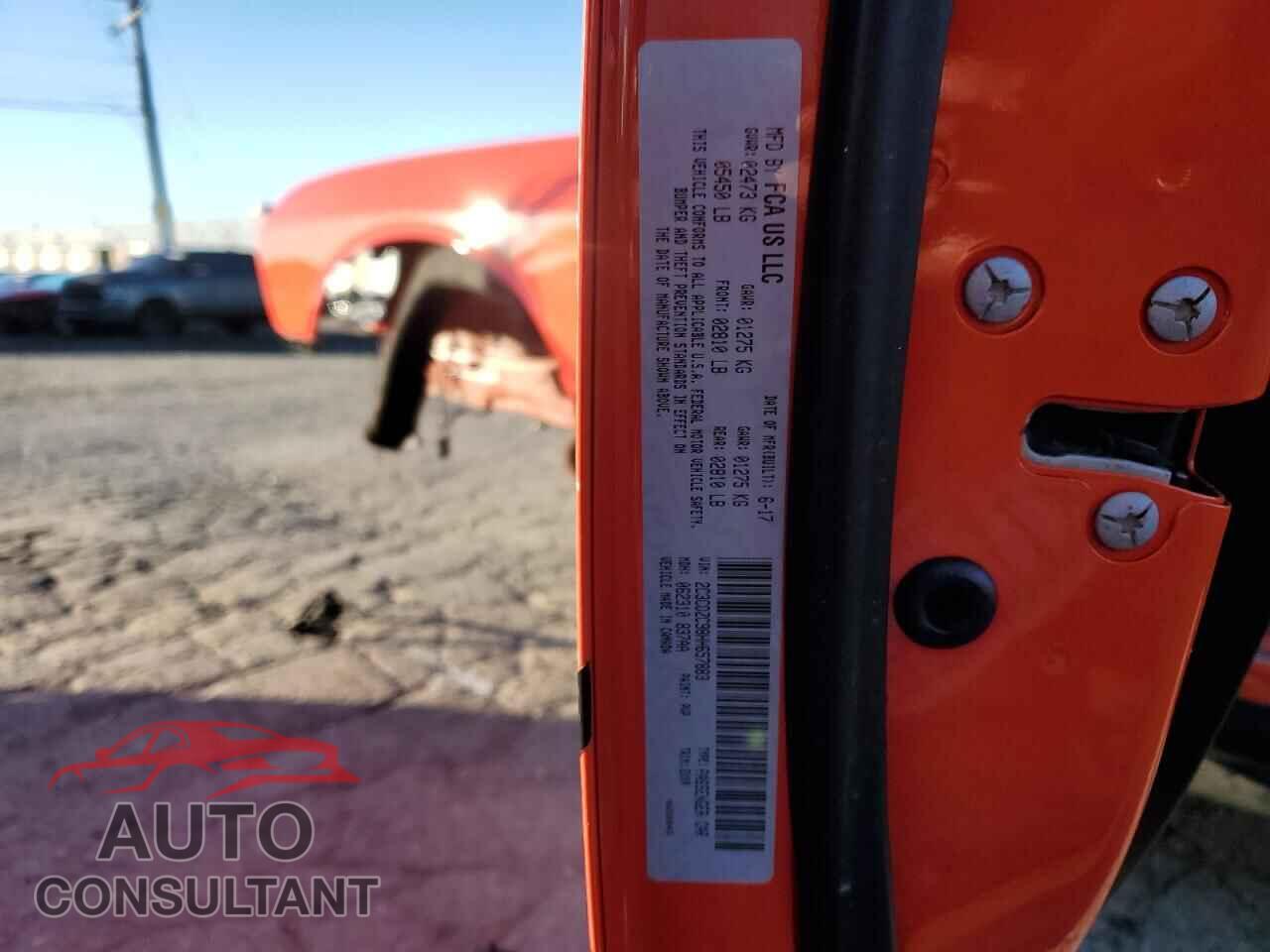 DODGE CHALLENGER 2017 - 2C3CDZC98HH657883