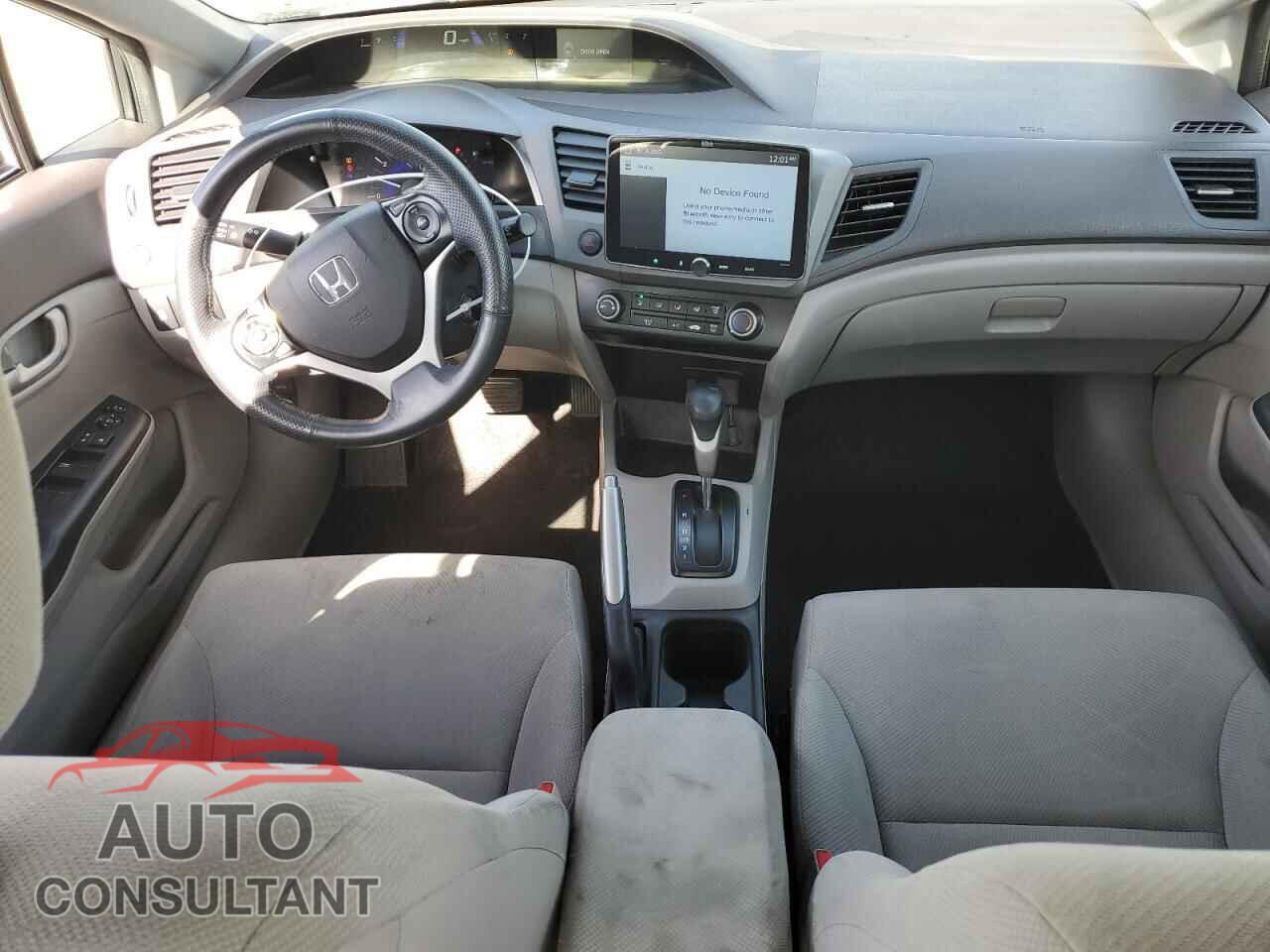 HONDA CIVIC 2012 - 19XFB2F59CE376887