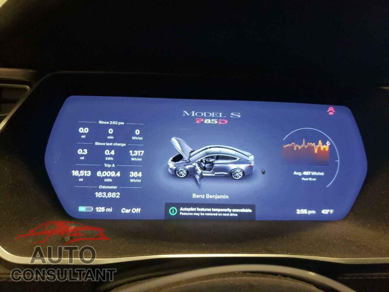 TESLA MODEL S 2014 - 5YJSA1H24EFP65478