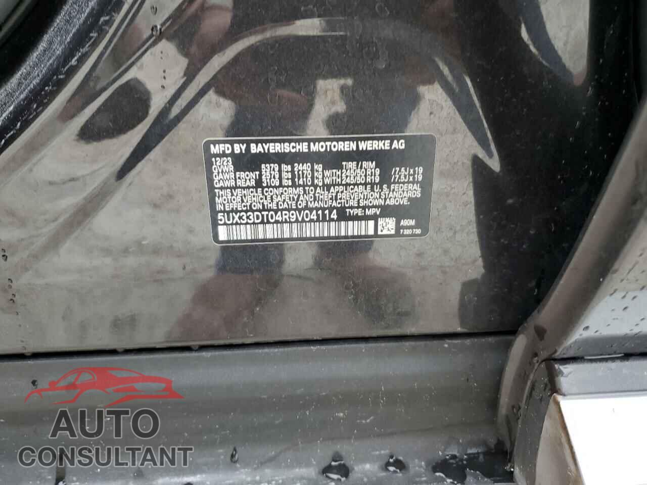 BMW X4 2024 - 5UX33DT04R9V04114