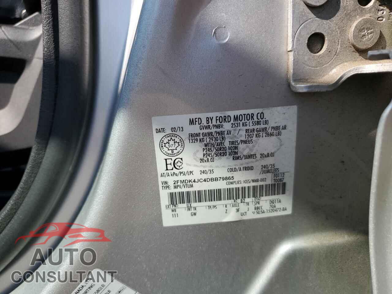 FORD EDGE 2013 - 2FMDK4JC4DBB79865