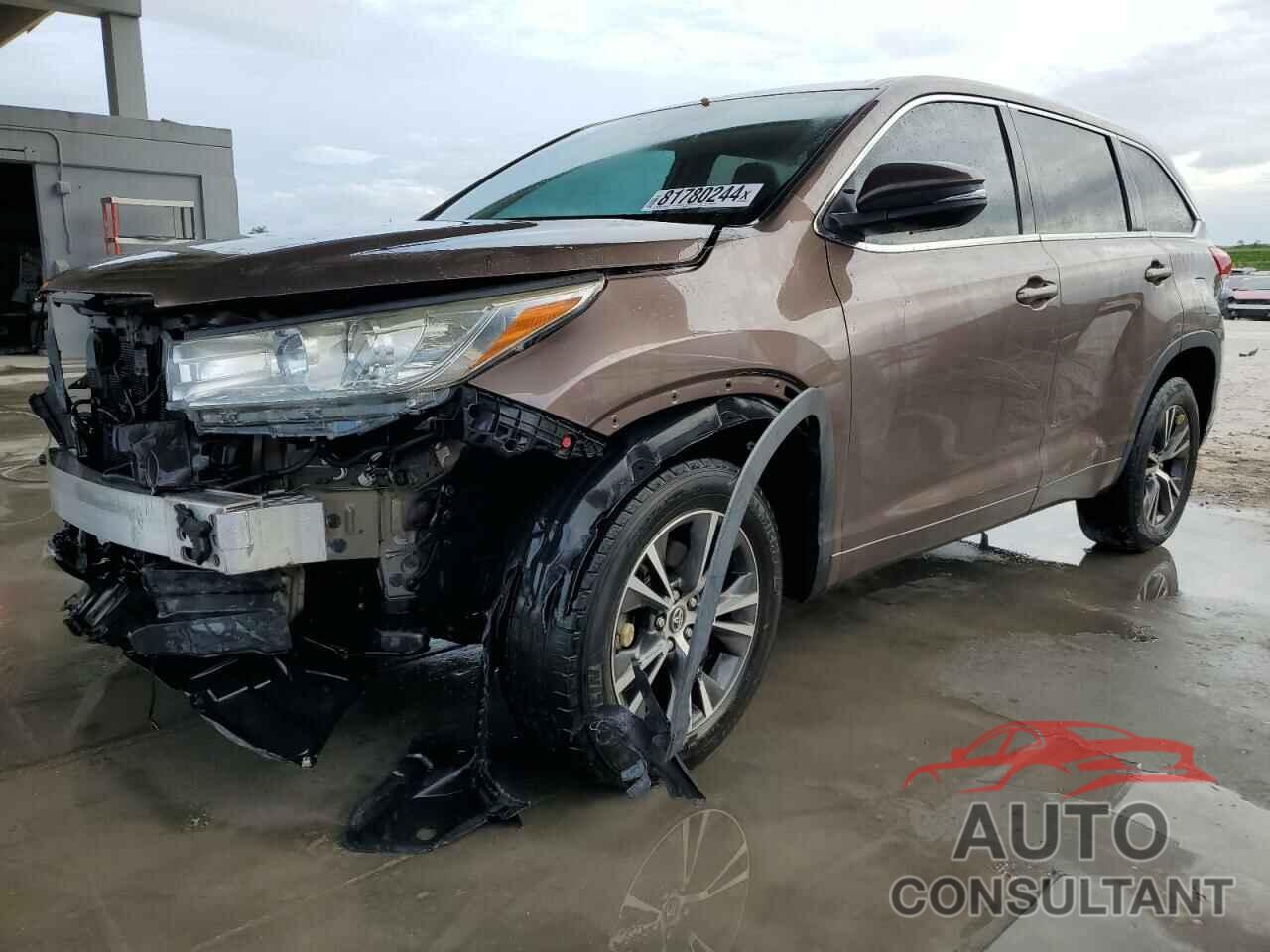 TOYOTA HIGHLANDER 2018 - 5TDZARFH6JS033234