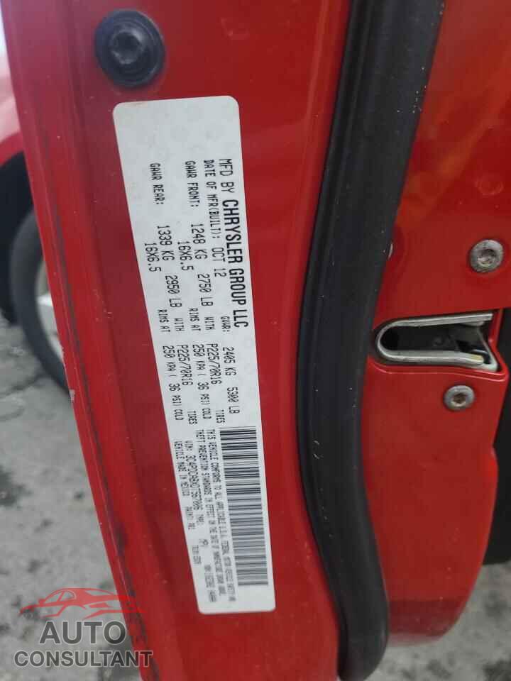 DODGE JOURNEY 2013 - 3C4PDCABXDT567006