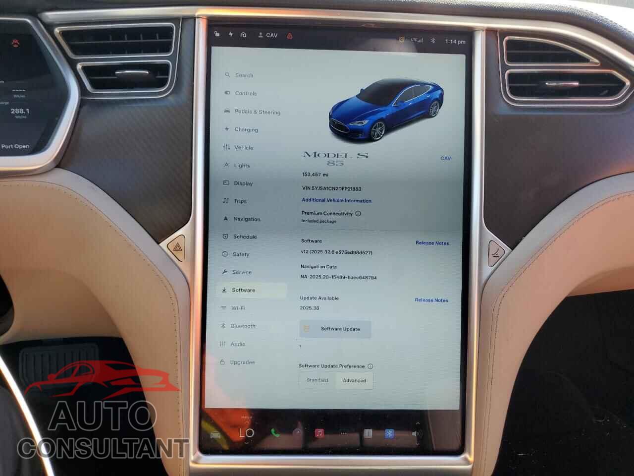 TESLA MODEL S 2013 - 5YJSA1CN2DFP21883