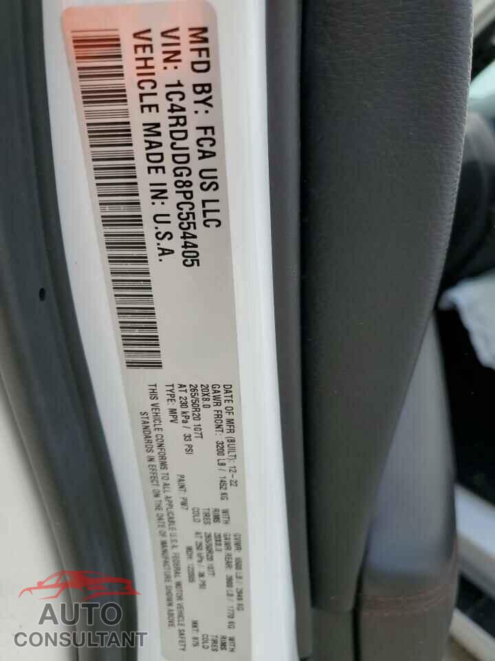 DODGE DURANGO 2023 - 1C4RDJDG8PC554405