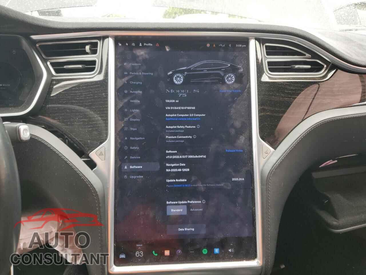TESLA MODEL S 2017 - 5YJSA1E16HF189148