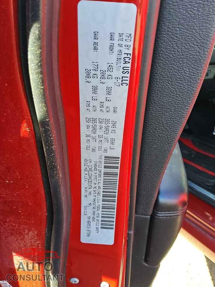 DODGE DURANGO 2017 - 1C4RDJDGXHC931074
