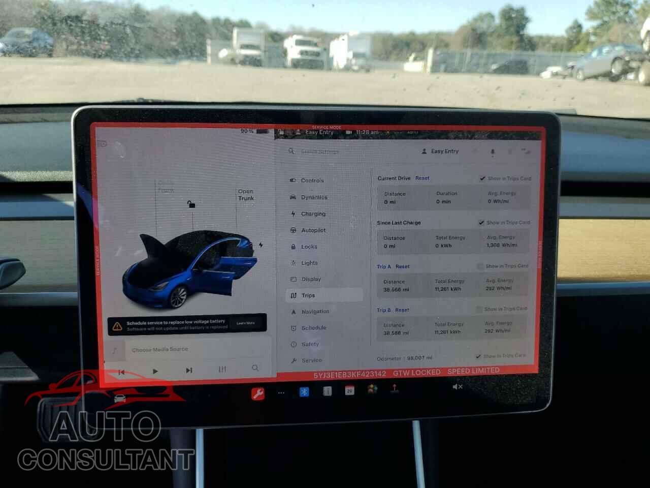 TESLA MODEL 3 2019 - 5YJ3E1EB3KF423142