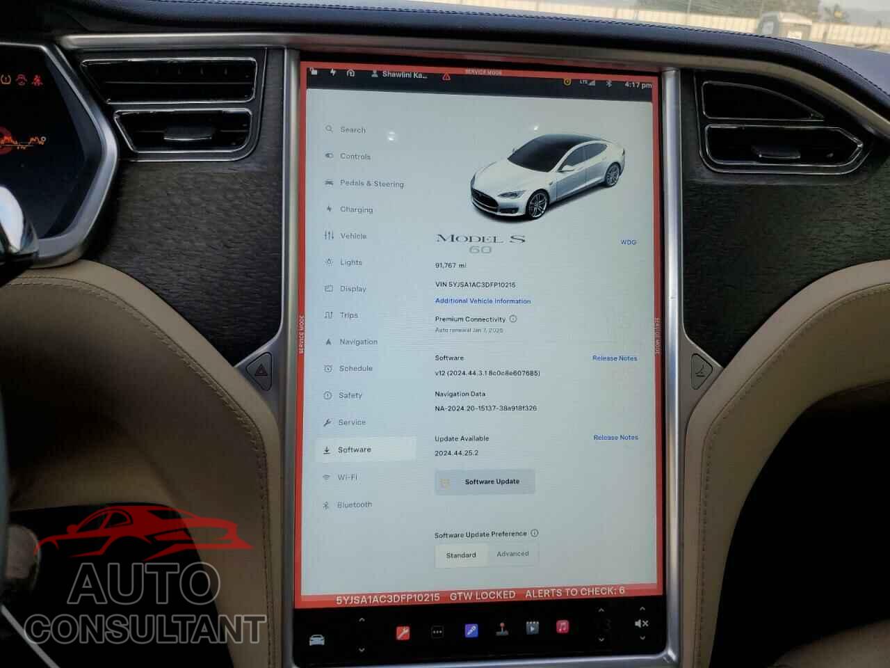TESLA MODEL S 2013 - 5YJSA1AC3DFP10215