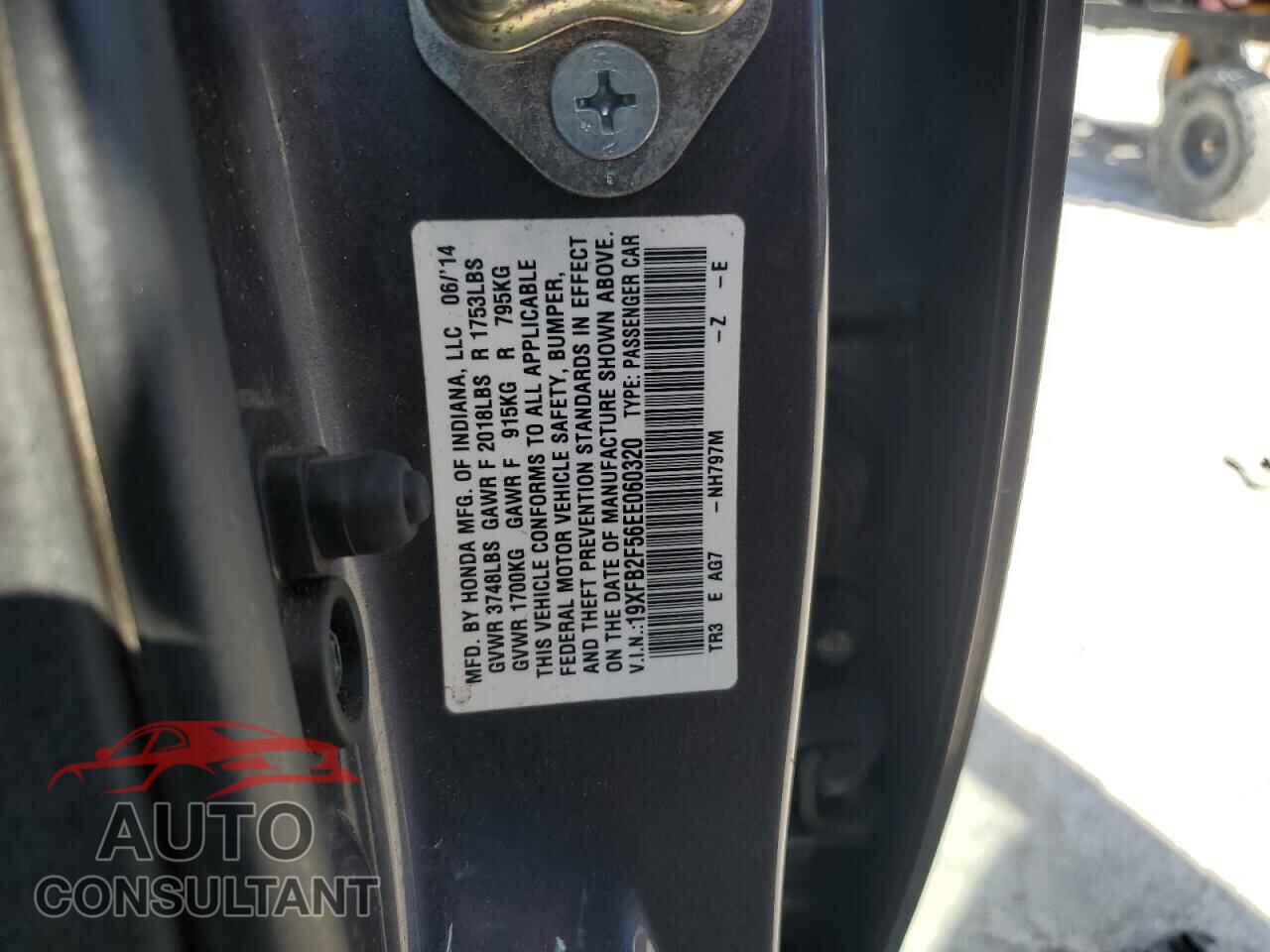 HONDA CIVIC 2014 - 19XFB2F56EE060320