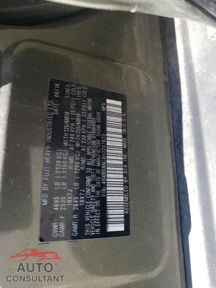 SUBARU OUTBACK 2017 - 4S4BSANC8H3207673
