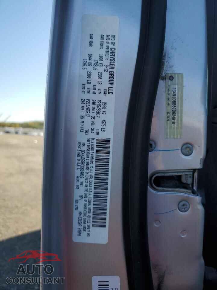 JEEP COMPASS 2012 - 1C4NJDBB6CD624018