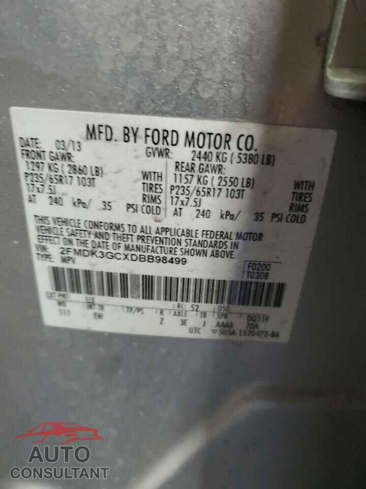 FORD EDGE 2013 - 2FMDK3GCXDBB98499