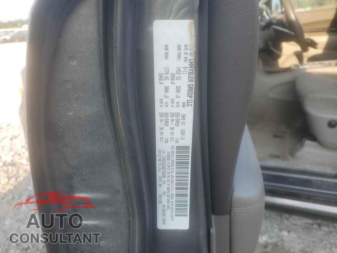DODGE DURANGO 2011 - 1D4RE4GGXBC734085