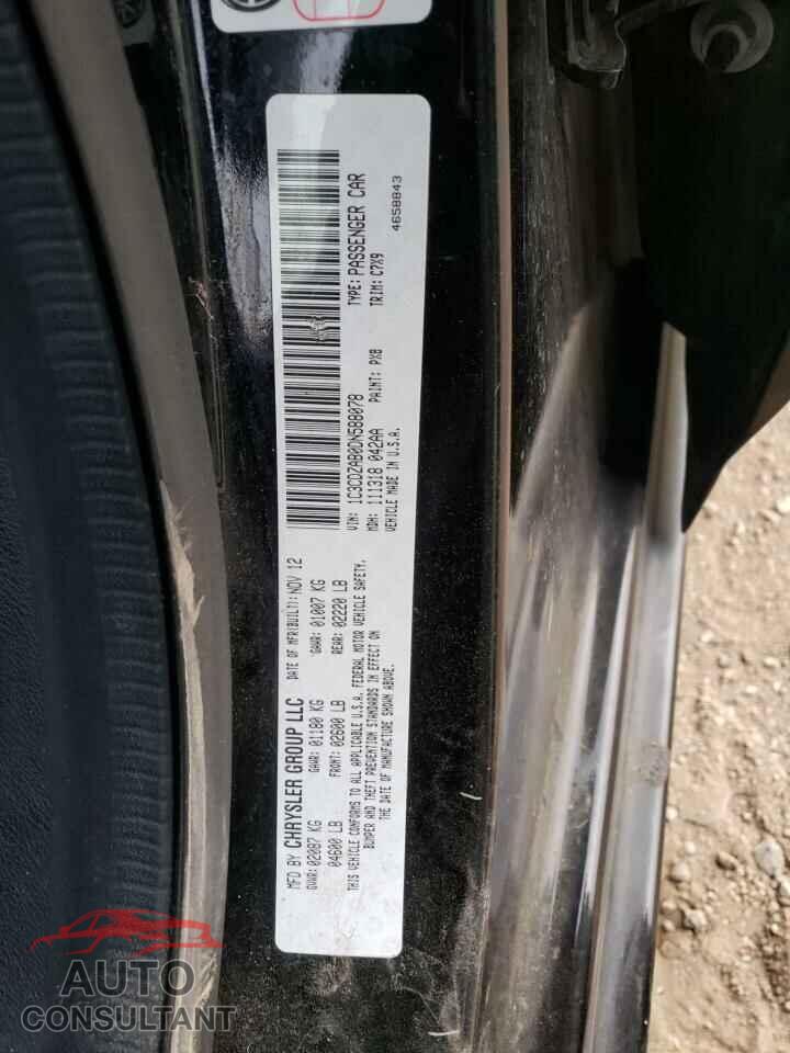 DODGE AVENGER 2013 - 1C3CDZAB0DN588078