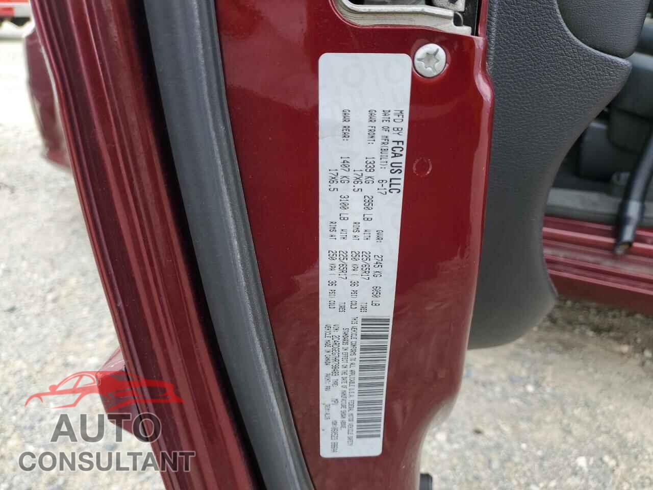 DODGE CARAVAN 2017 - 2C4RDGEG7HR798489