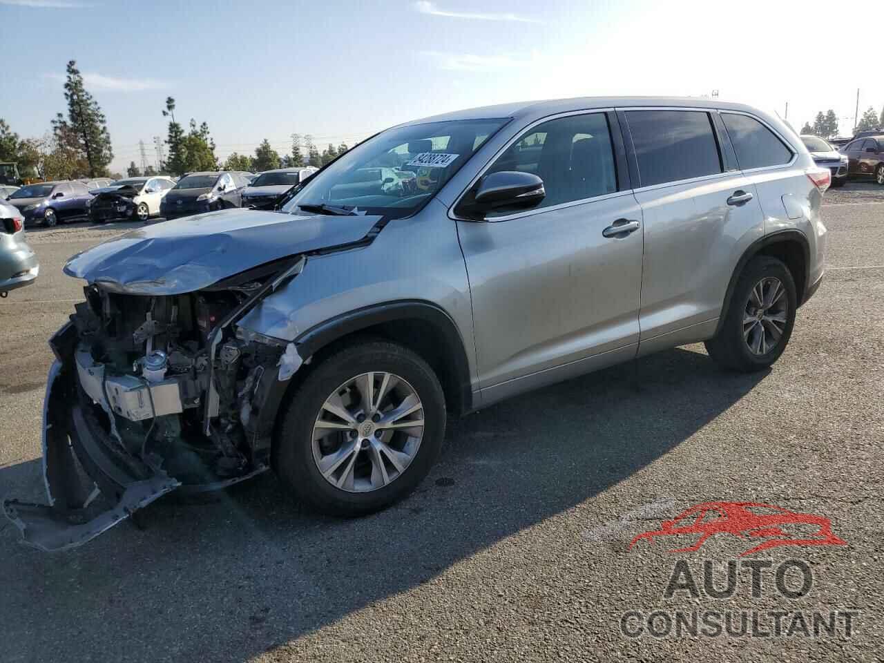 TOYOTA HIGHLANDER 2014 - 5TDZKRFH2ES030365