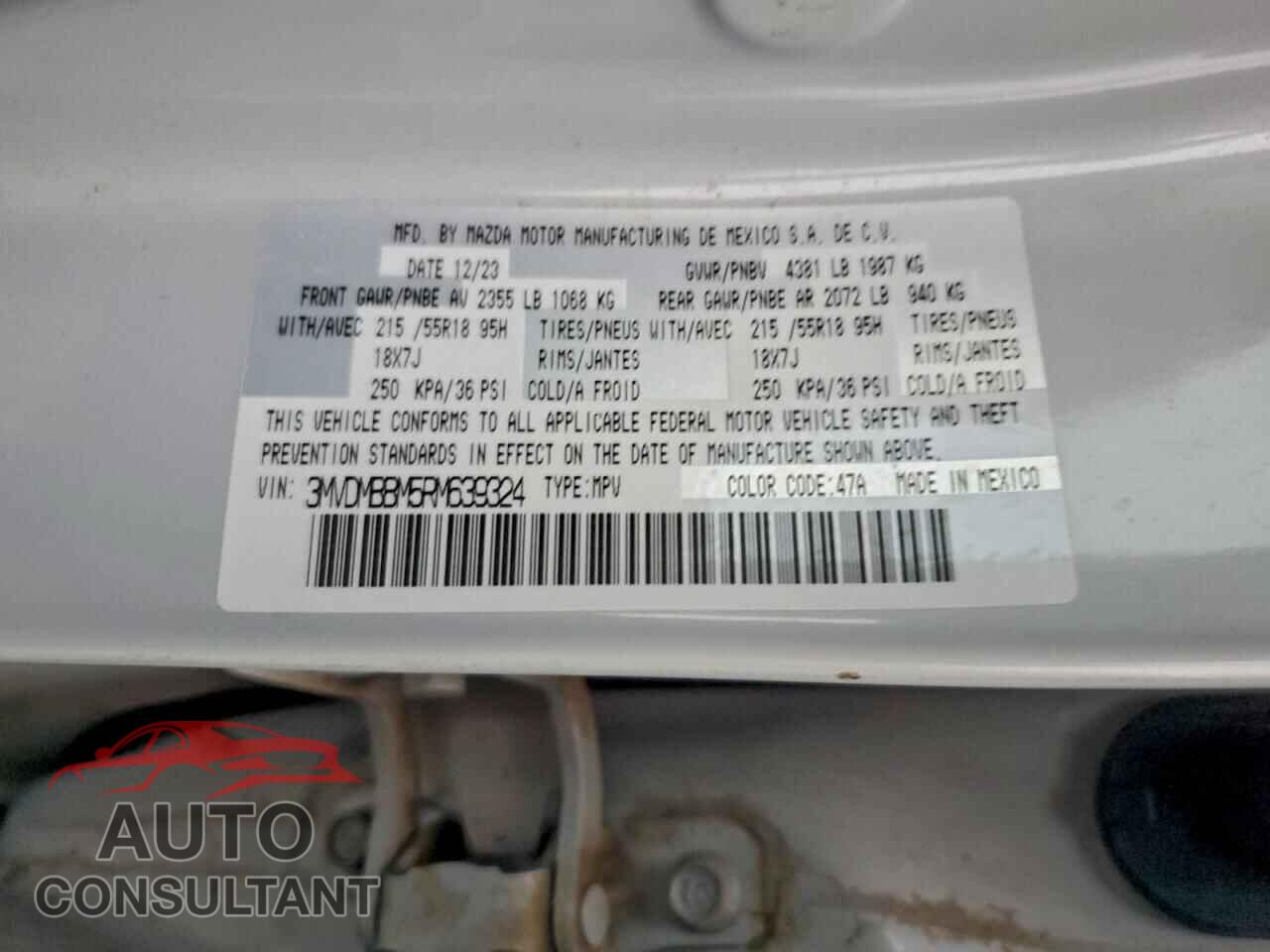 MAZDA CX30 2024 - 3MVDMBBM5RM639324