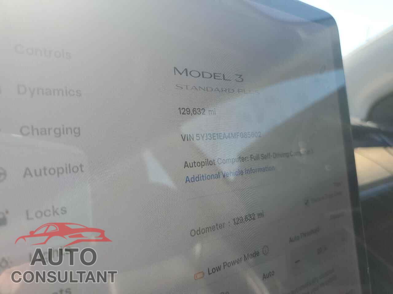 TESLA MODEL 3 2021 - 5YJ3E1EA4MF085602