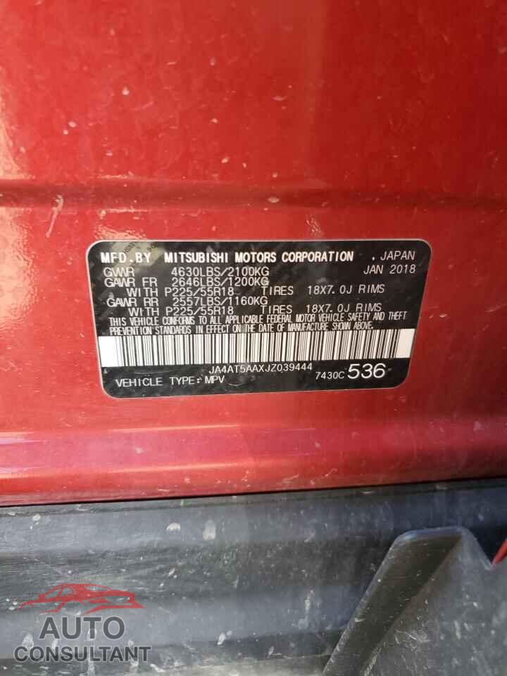 MITSUBISHI ECLIPSE 2018 - JA4AT5AAXJZ039444