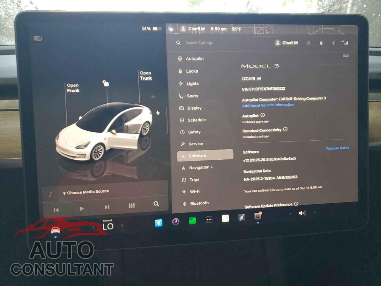 TESLA MODEL 3 2022 - 5YJ3E1EA7NF369212