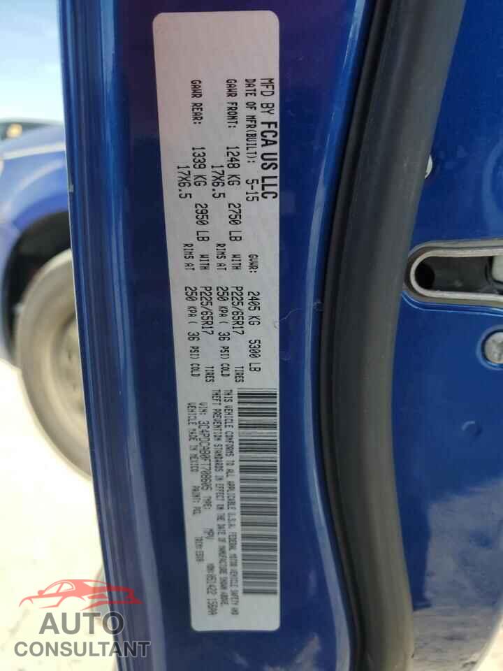 DODGE JOURNEY 2015 - 3C4PDCAB0FT708605