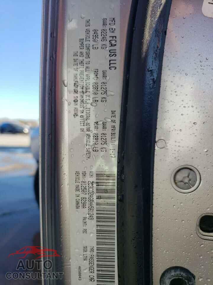 DODGE CHALLENGER 2017 - 2C3CDZAG6HH561249