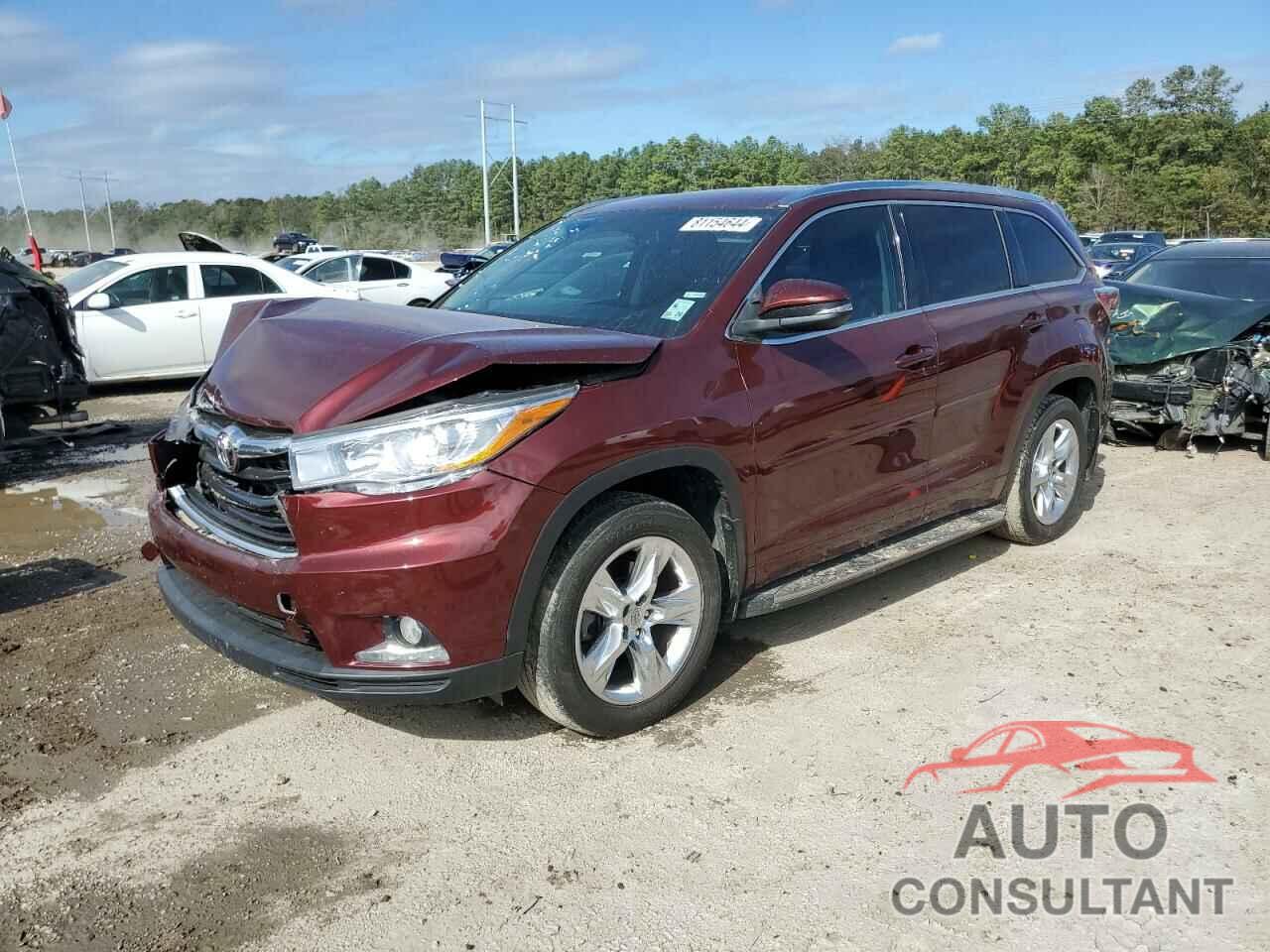 TOYOTA HIGHLANDER 2015 - 5TDYKRFH9FS115894