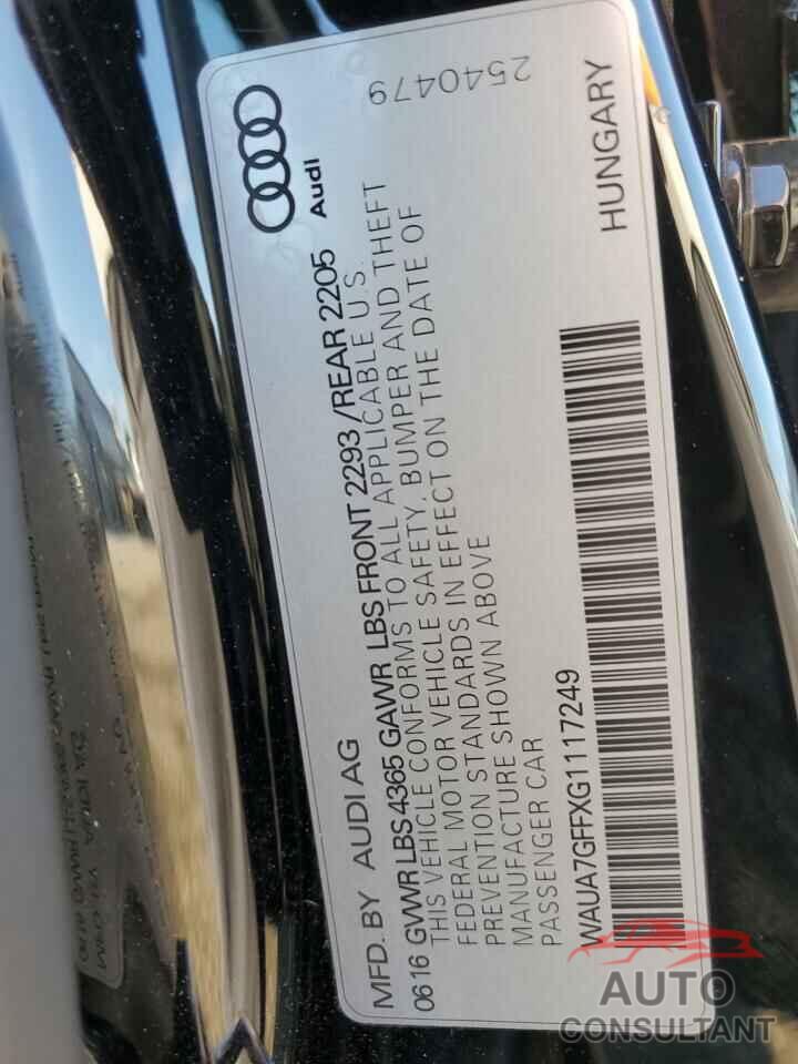 AUDI A3 2016 - WAUA7GFFXG1117249