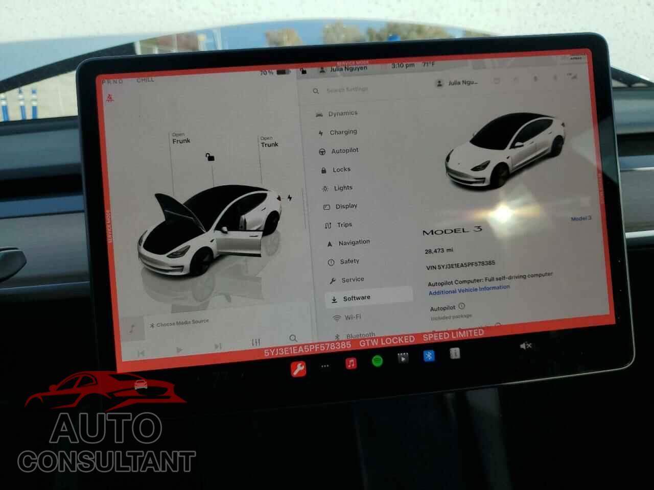 TESLA MODEL 3 2023 - 5YJ3E1EA5PF578385
