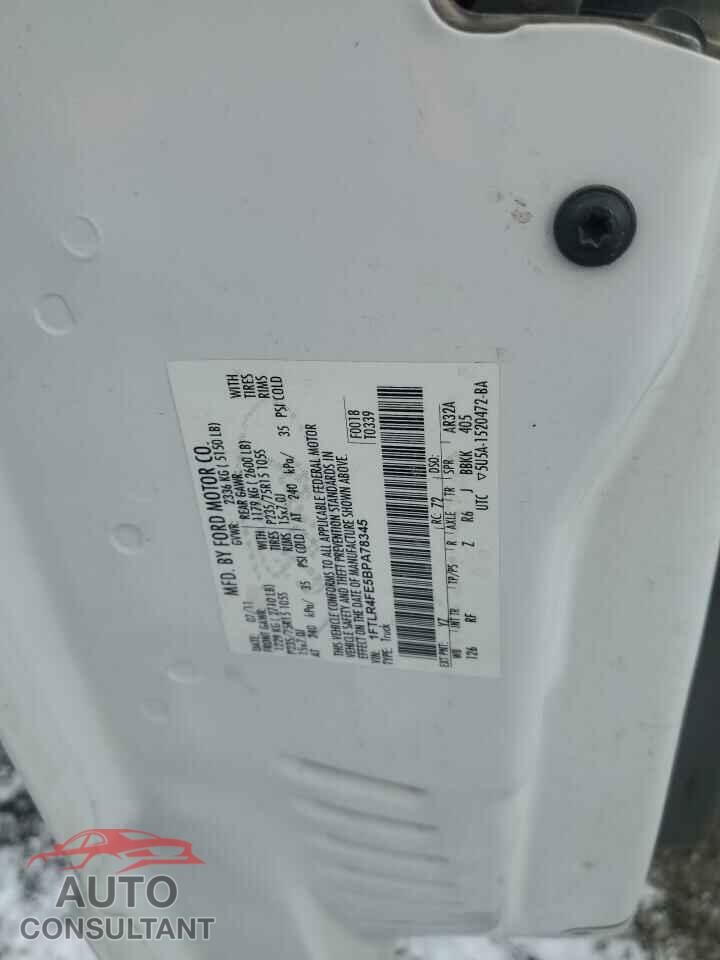 FORD RANGER 2011 - 1FTLR4FE5BPA78345