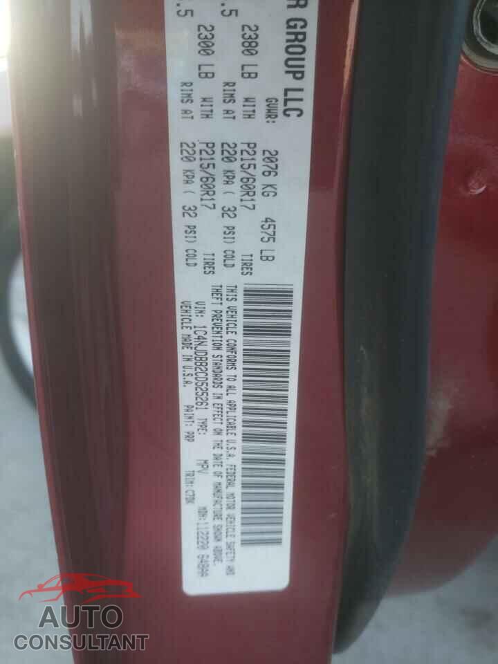 JEEP COMPASS 2012 - 1C4NJDBB2CD525261