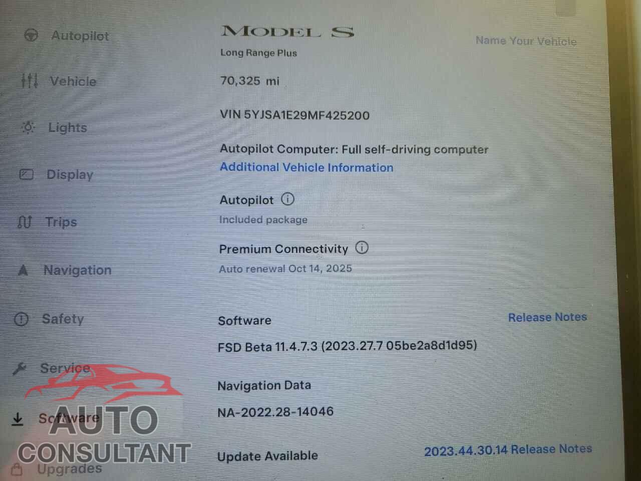 TESLA MODEL S 2021 - 5YJSA1E29MF425200
