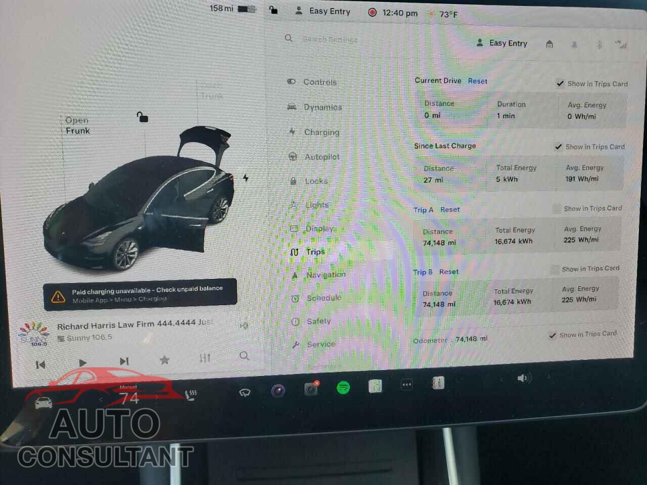 TESLA MODEL 3 2019 - 5YJ3E1EA4KF314146