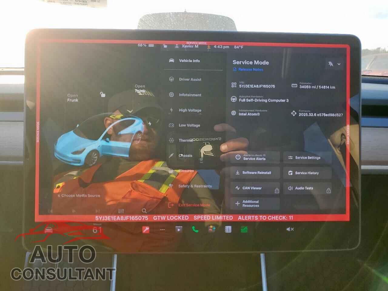 TESLA MODEL 3 2018 - 5YJ3E1EA8JF165075