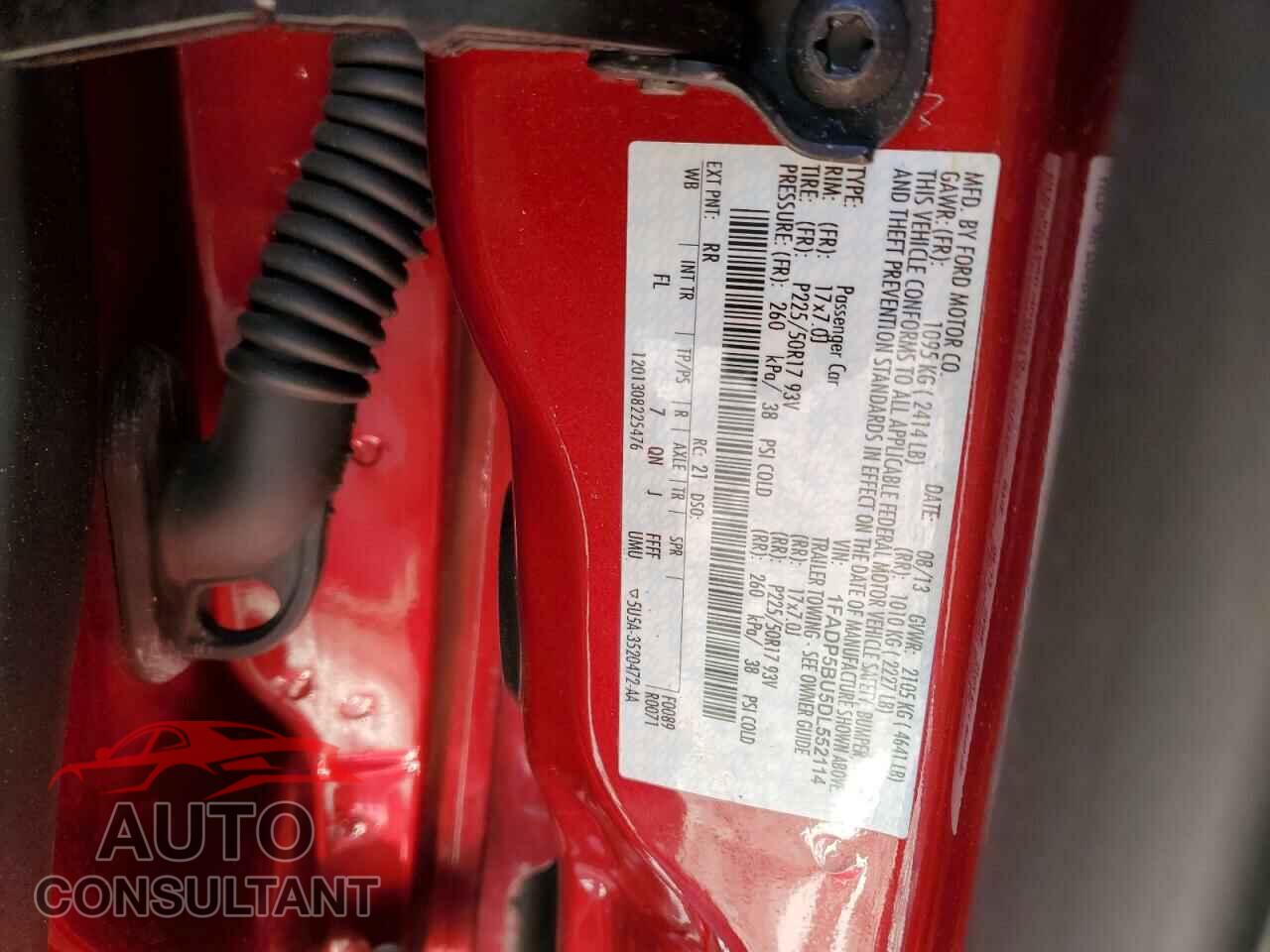 FORD CMAX 2013 - 1FADP5BU5DL552114