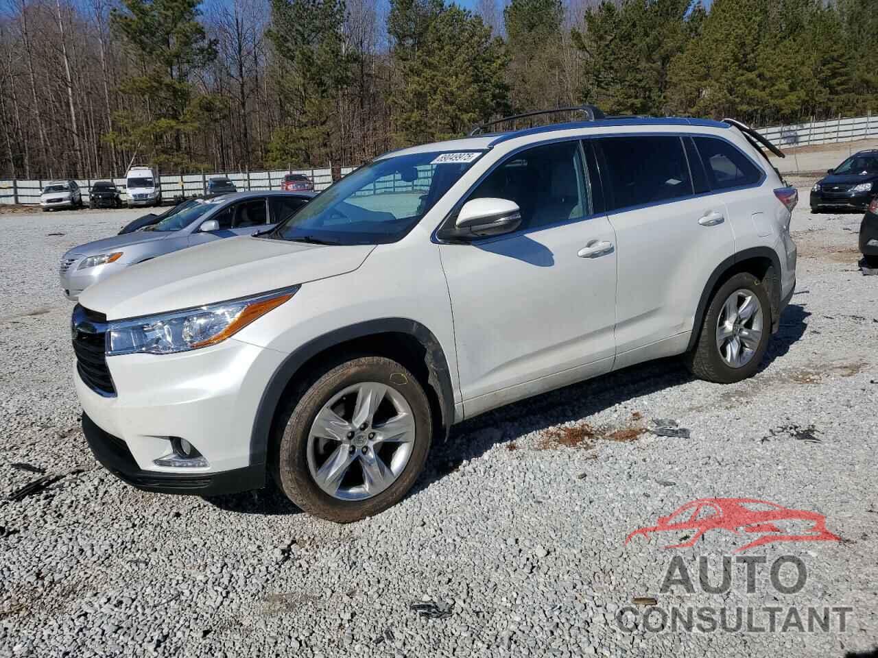 TOYOTA HIGHLANDER 2015 - 5TDDKRFH7FS223672