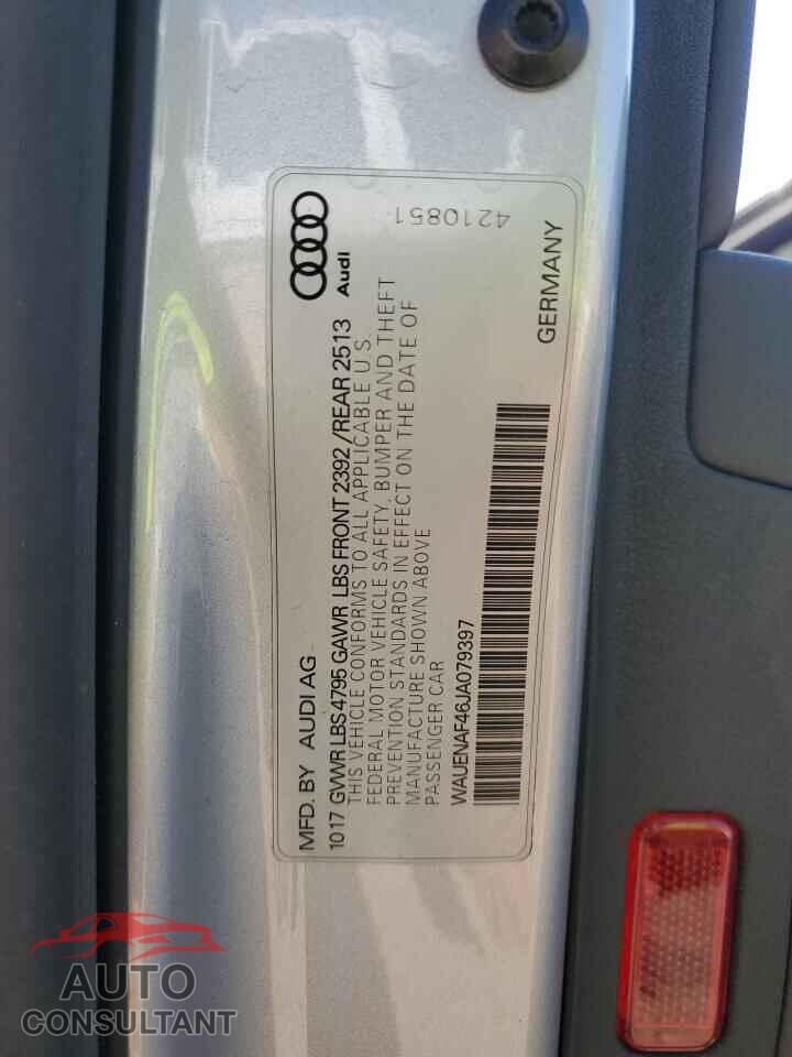 AUDI A4 2018 - WAUENAF46JA079397