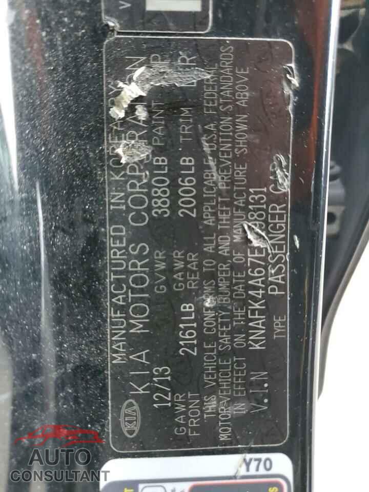 KIA FORTE 2014 - KNAFK4A67E5198131
