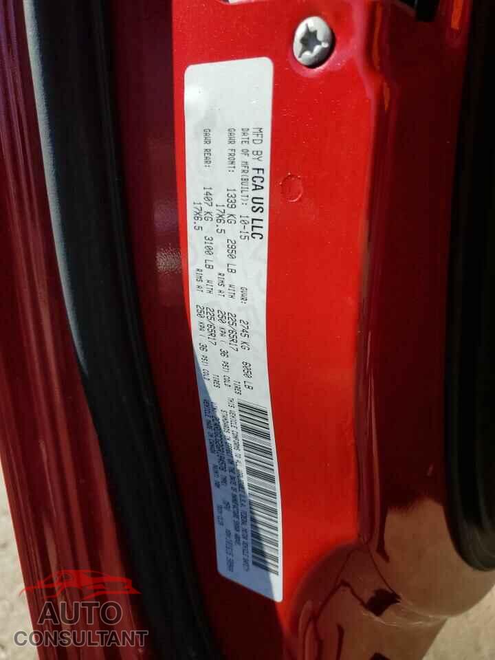 DODGE CARAVAN 2016 - 2C4RDGCG2GR184578