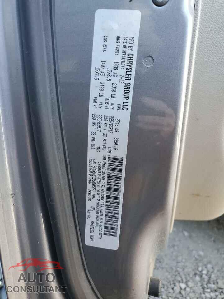 DODGE CARAVAN 2014 - 2C4RDGCG3ER105271